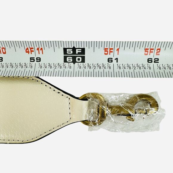 Unbranded Replacement Crossbody Shoulder Strap Web Canvas Ivory For Gucci Bags - Picture 10 of 10